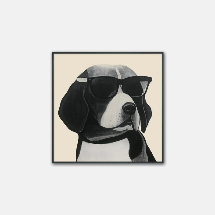 Black Dog Series_Beagle (square) 포스터