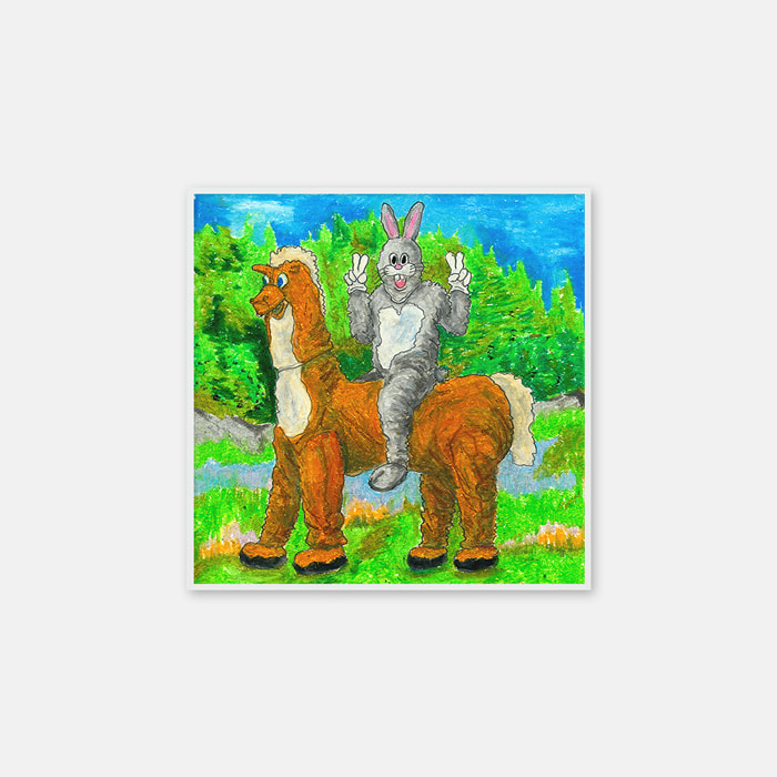 토끼와 말 포스터