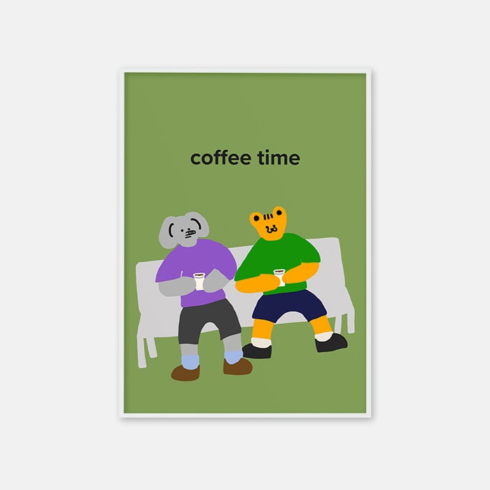 뚜누 치타미티 작가 coffee time 포스터