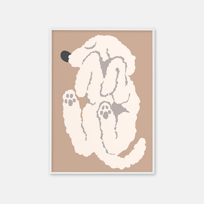 뚜누 polepipe 작가 강아지식빵(beige) 포스터