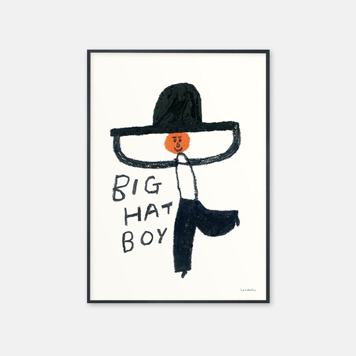 뚜누 요시코 하다 작가 Big hat boy 포스터