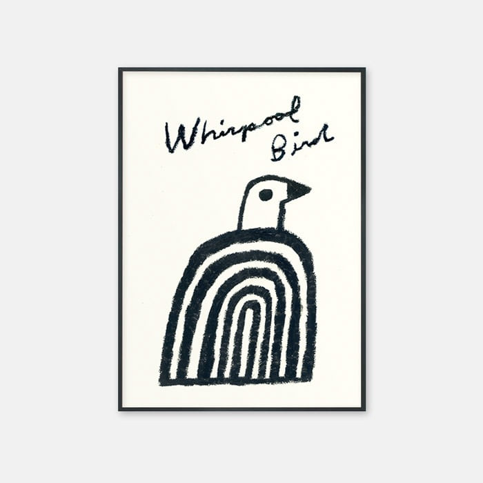 뚜누 요시코 하다 작가 Whirlpool bird 포스터