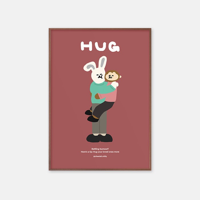 뚜누 치타미티 작가 HUG_토끼숭이 포스터