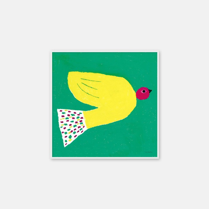 뚜누 요시코 하다 작가 Yellow bird 포스터