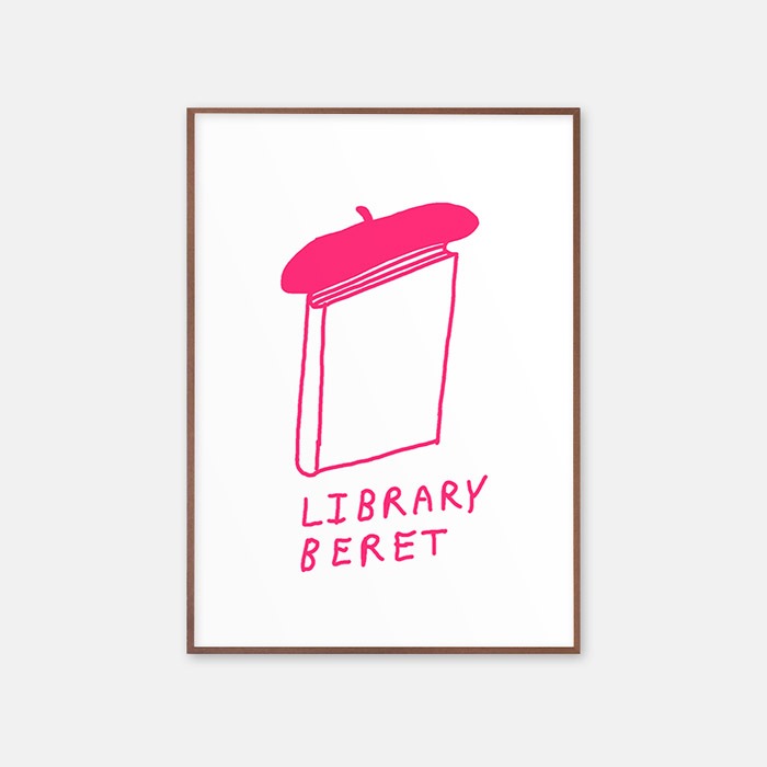 뚜누 베이글 테라피 작가 Library beret 포스터