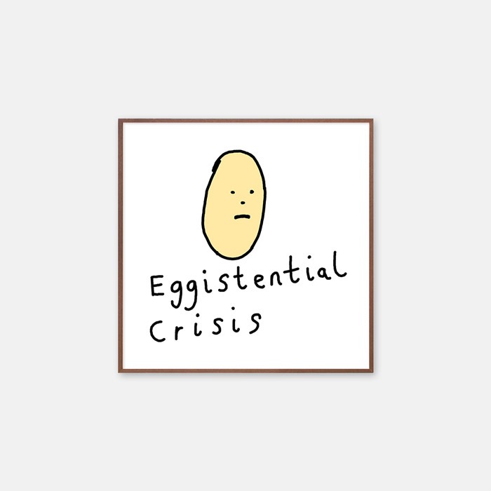 뚜누 베이글 테라피 작가 Eggistential crisis 포스터